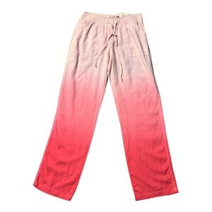 SO Pink Ombre Smocked Waist Lounge Pants